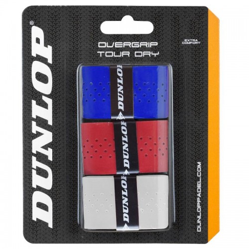 Blister Dunlop 3 Overgrips Tour Colores secco
