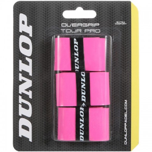 Blister Dunlop 3 Overgrips Tour Pro Fluoro Rosa