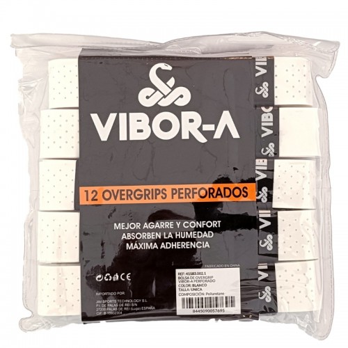 Vibora Borsa Perforata Bianca 12 Overgrip