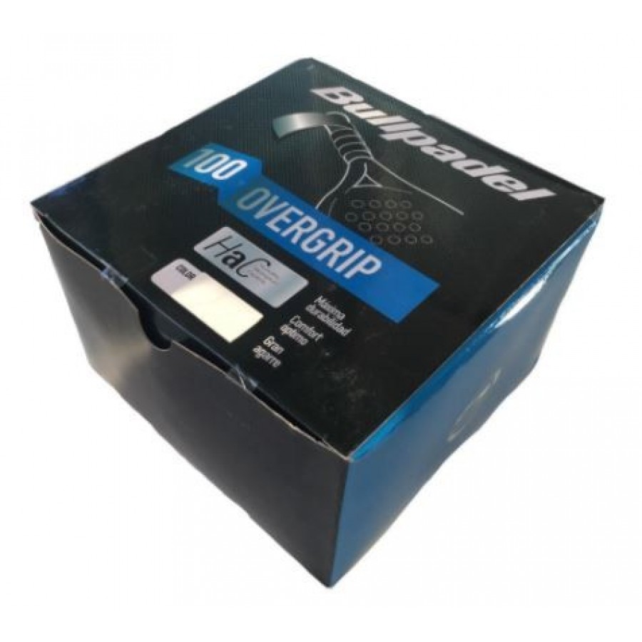Scatola Overgrips Bullpadel Bianco 100 Unita PADELPOINT Scatola Overgrips Bullpadel Bianco 100 Unita