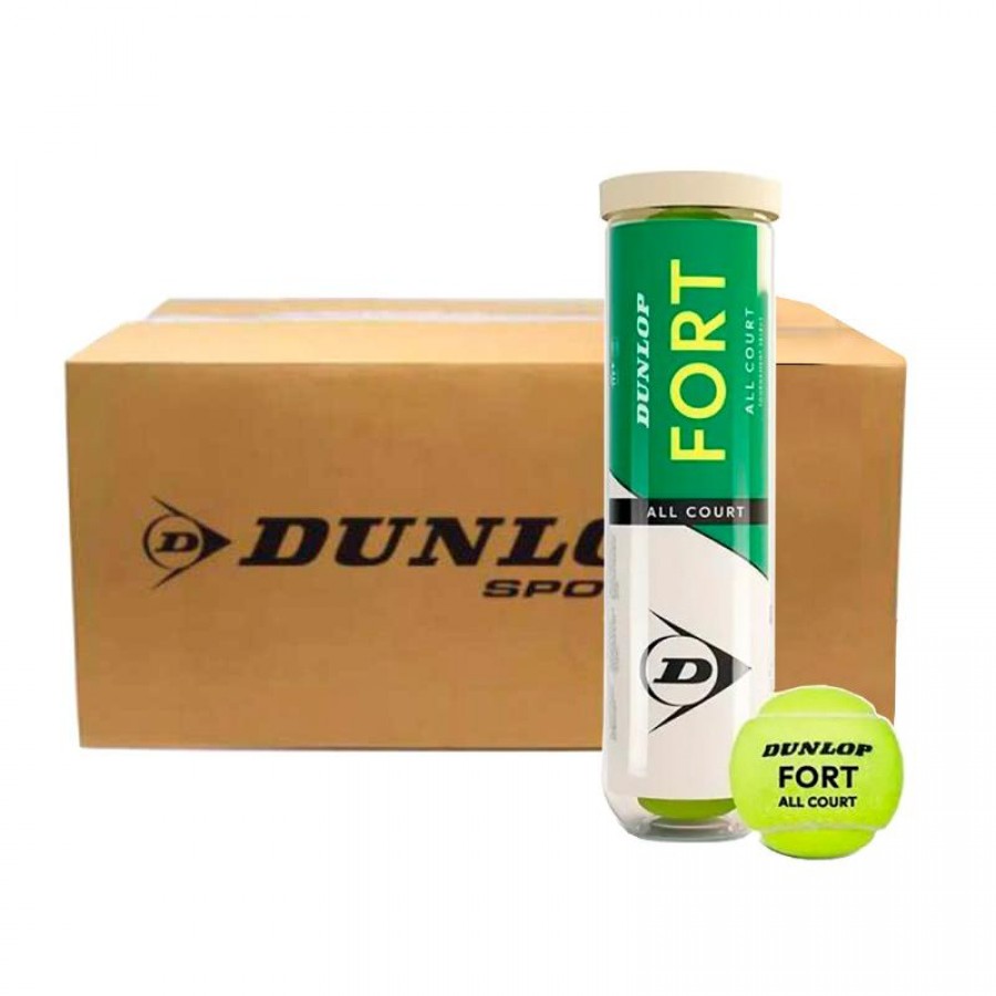 Cajon 72 Pelotas - 18 Botes de 4 Uds - Dunlop Fort All Court Tennis  Offer + Cheap