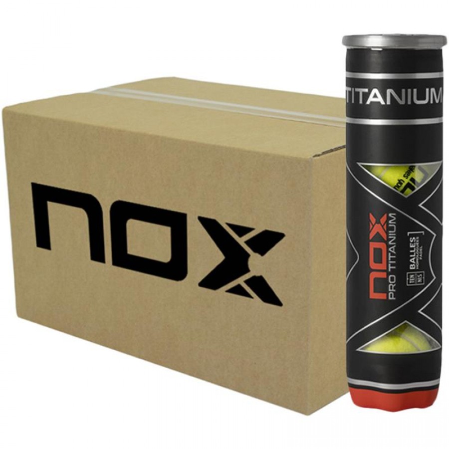 Cajon 72 Pelotas - 18 Botes de 4 uds - Nox Pro Titanium Silver  Oferta + Barato