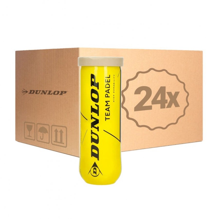 Cajon 72 Pelotas - 24 Boats of 3 pcs - Dunlop Team Padel