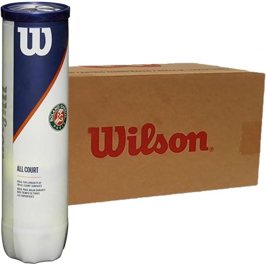 Box 72 Balls - 18 Pots of 4 Units - Wilson Roland Garros  Offer + Cheap