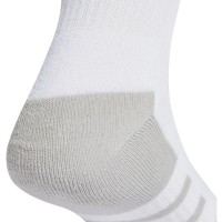 Adidas Essentials Cushioned Crew Socks White Gray 3 Pairs  Offer + Cheap