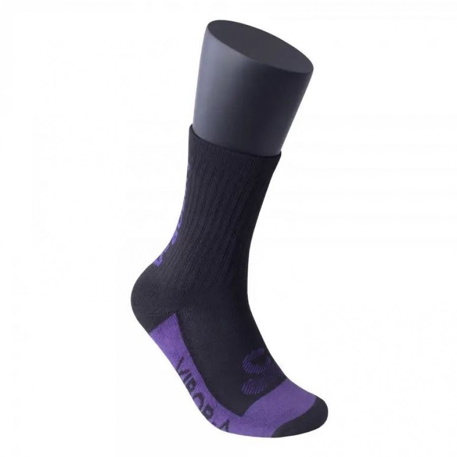 Calzini in pelle a mezza canna Multicolored Black Violet 1 Coppia PADELPOINT Calzini in pelle a mezza canna Multicolored Black Violet 1 Coppia