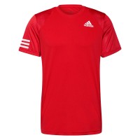 T-shirt Adidas Club 3 Stripes Rojo