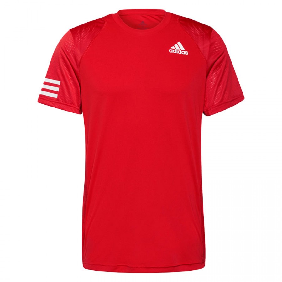 T-shirt Adidas Club 3 Stripes Rojo