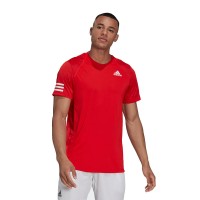 T-shirt Adidas Club 3 Stripes Rojo