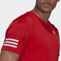 T-shirt Adidas Club 3 Stripes Rojo