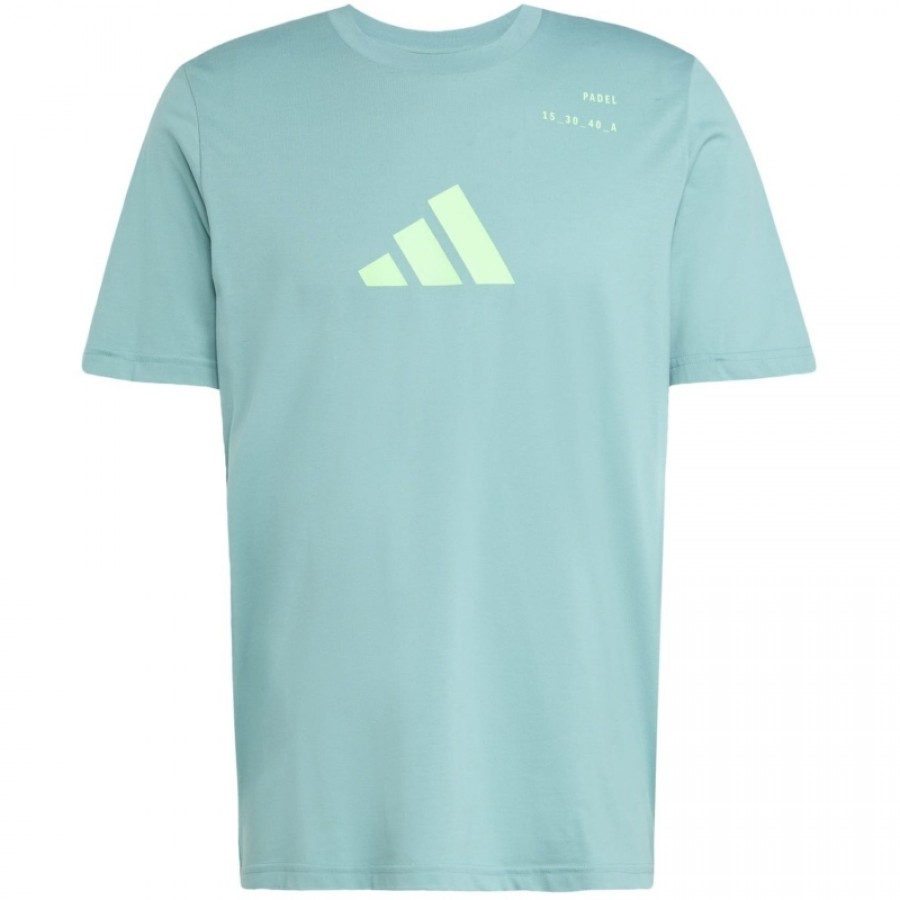 Adidas Padel Graphic Teal T-shirt  Offer + Cheap