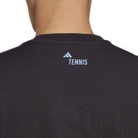Adidas Tennis AO Graphic Black T-Shirt  Offer + Cheap