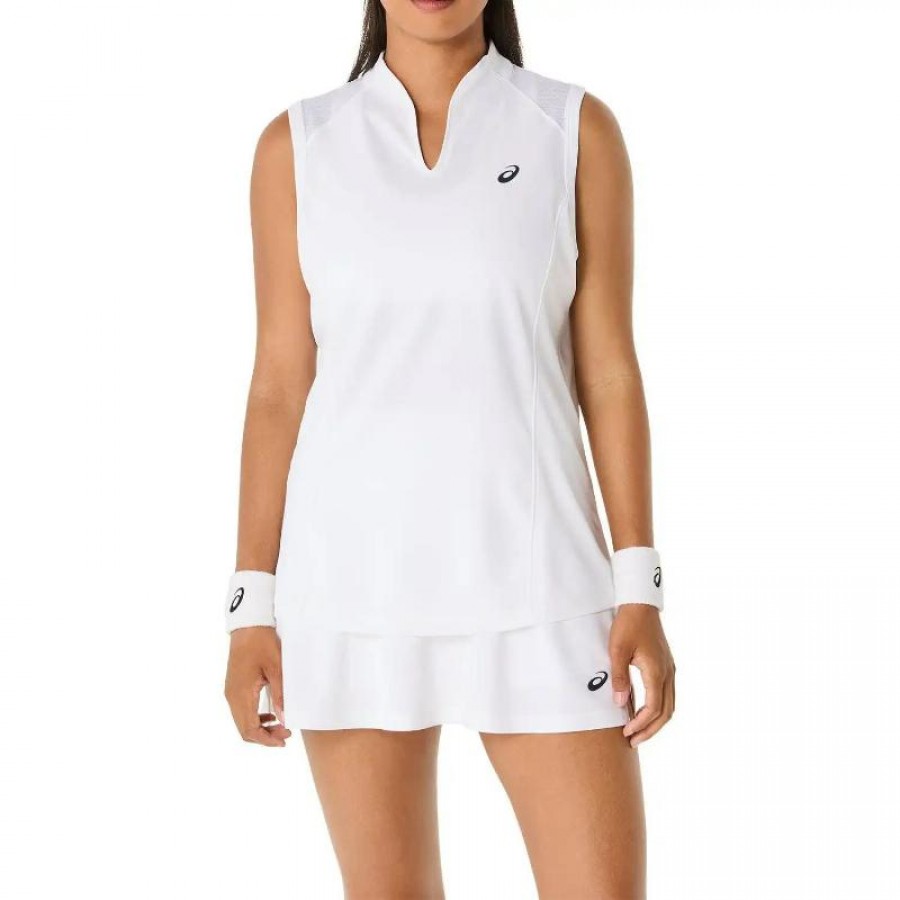 Maglietta bianca femminile Asics Court