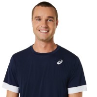 T-shirt Asics Court SS Marino Bianco