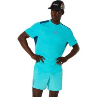 Camiseta Asics Padel Court SS Top Aqua  Offer + Cheap
