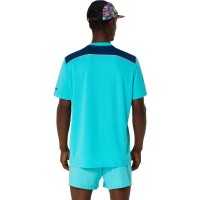 Camiseta Asics Padel Court SS Top Aqua  Offer + Cheap
