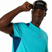 Camiseta Asics Padel Court SS Top Aqua  Offer + Cheap