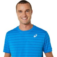 Camiseta Asics Court Stripes SS Azul  Offer + Cheap