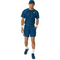 Asics Match Blue Mako T-Shirt  Offer + Cheap