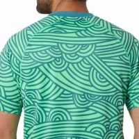 Camiseta Asics Padel Court Print SS Top Verde Pino