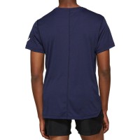 Asics Maglietta da donna bianca lucida blu argento PADELPOINT Asics Maglietta da donna bianca lucida blu argento