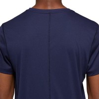 Asics Maglietta da donna bianca lucida blu argento PADELPOINT Asics Maglietta da donna bianca lucida blu argento