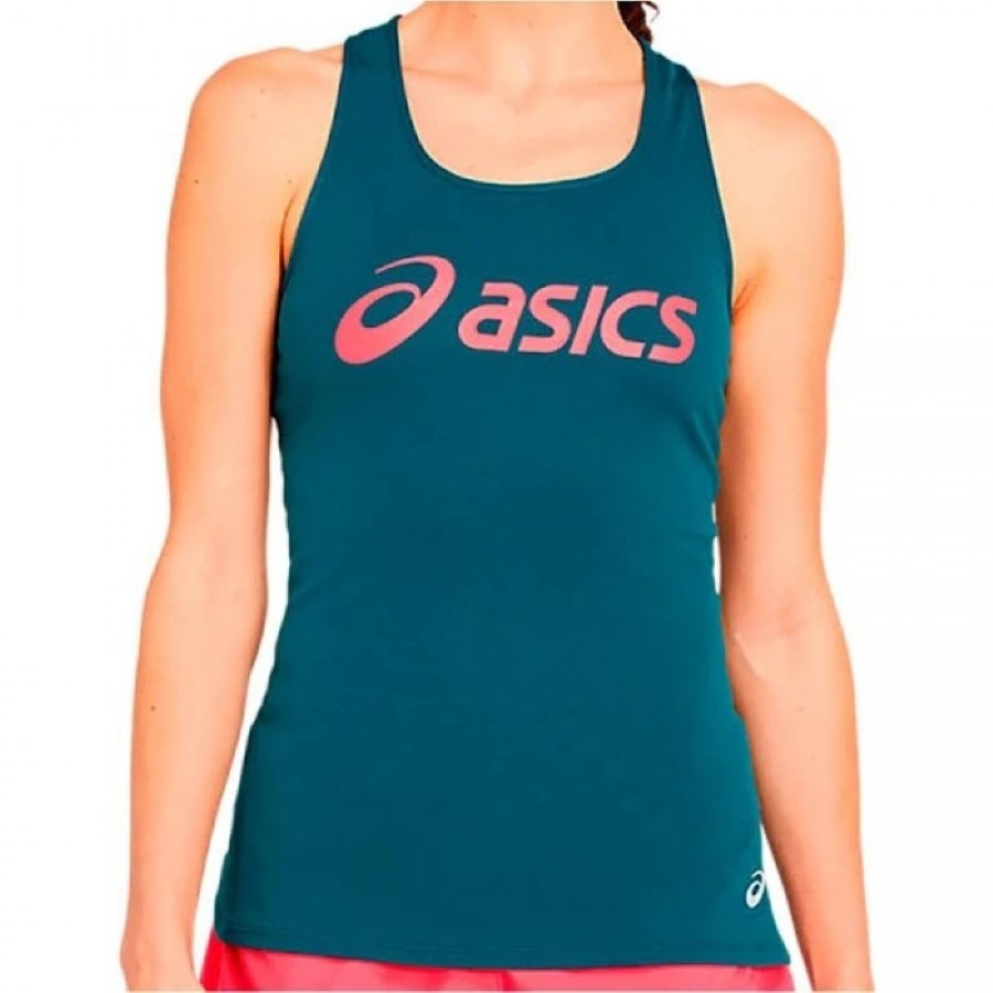 Asics Silver Tank Maglietta Verde Donna
