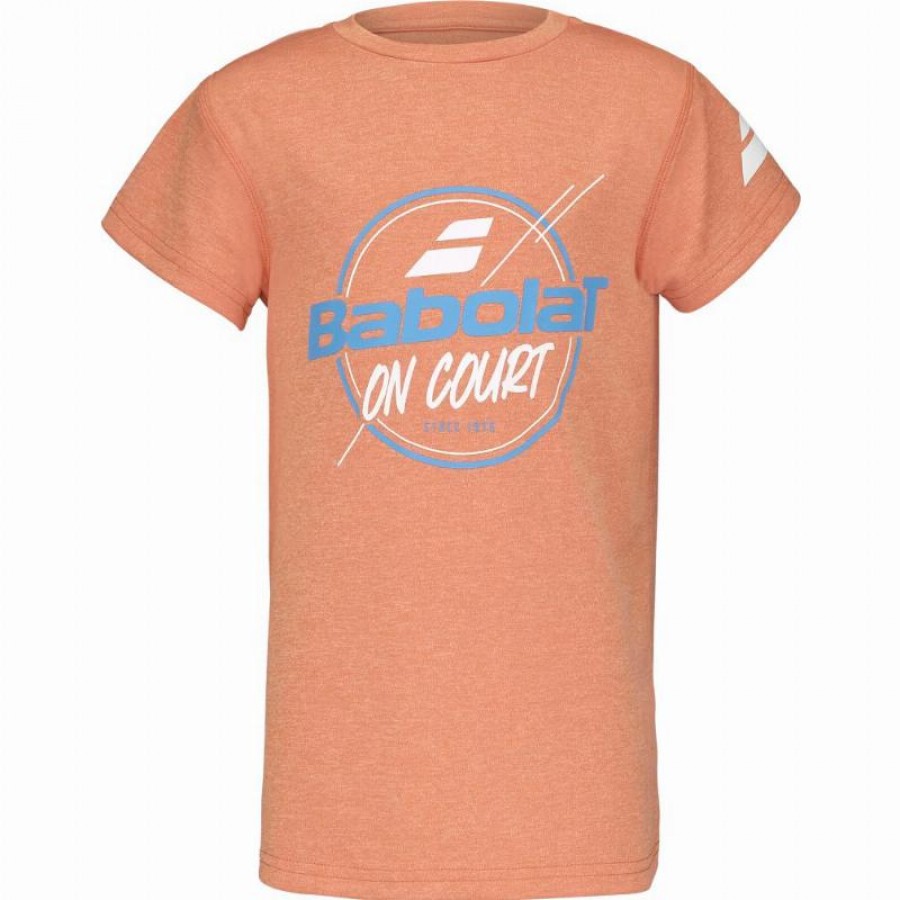 Camiseta Babolat Exercise Graphic Naranja Junior