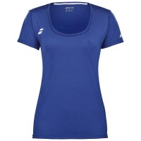 Camiseta Babolat Joue Capsleeve Azul Blanco Junior