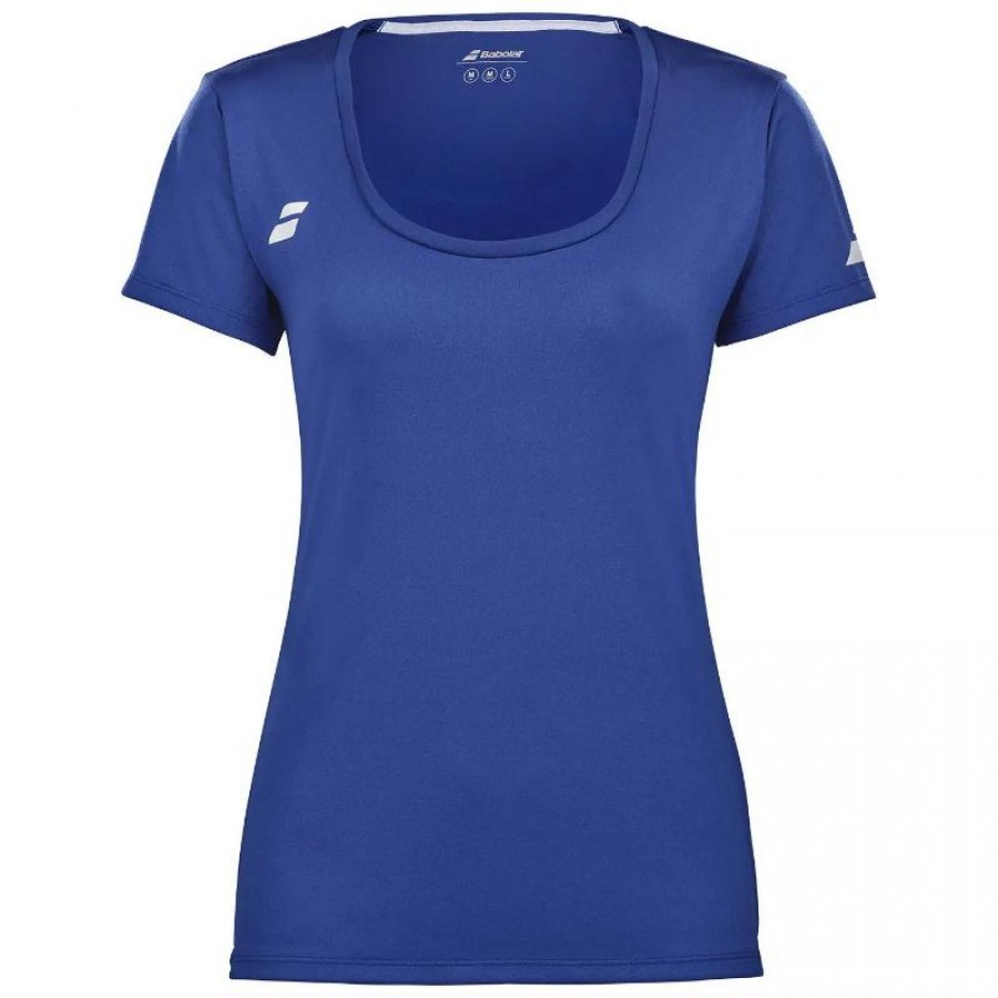 Camiseta Babolat Joue Capsleeve Azul Blanco Junior