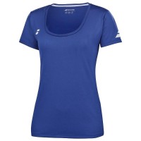 Camiseta Babolat Joue Capsleeve Azul Blanco Junior