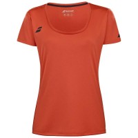 Camiseta Babolat gioca Capsleeve Rojo Naranja Junior