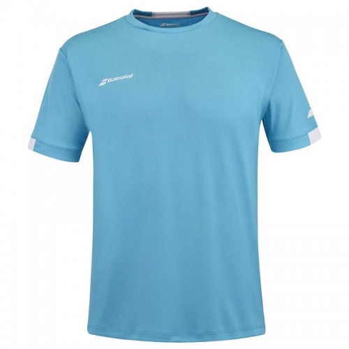 Camiseta Babolat Play Crew Azul Cian