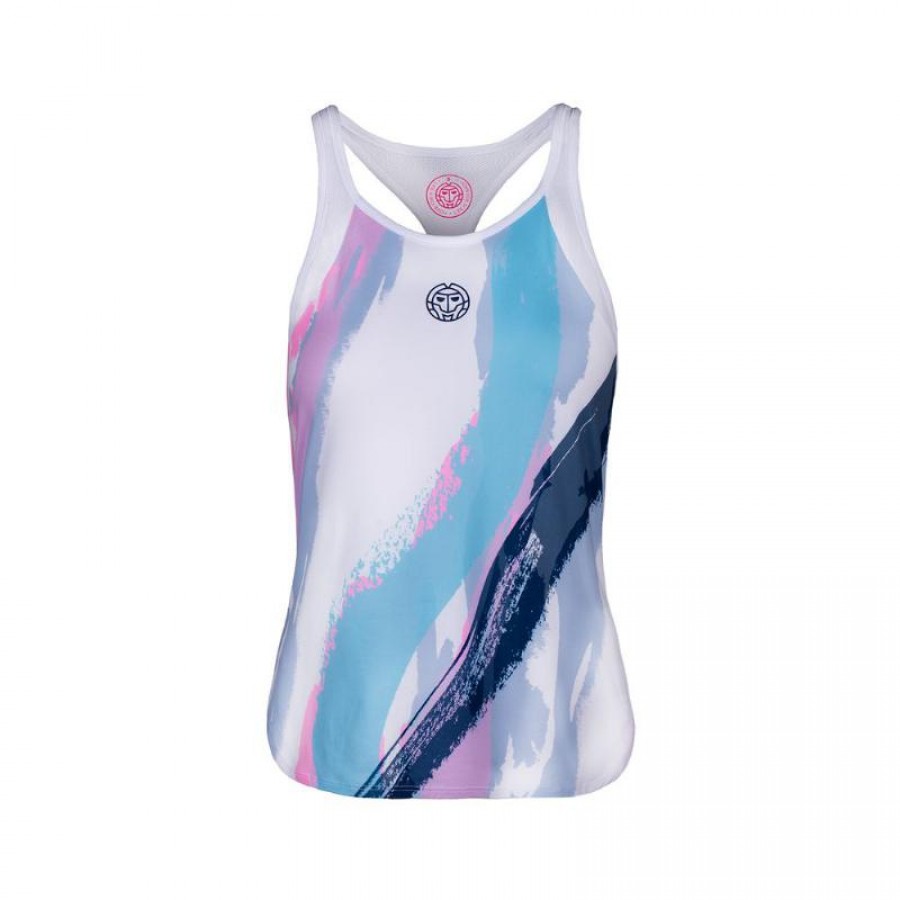 Bidi Badu Amrei White Aqua T-Shirt PADELPOINT Bidi Badu Amrei White Aqua T-Shirt