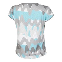 Camiseta Bidi Badu Good Vibes Capsleeve Gris Aqua Mujer