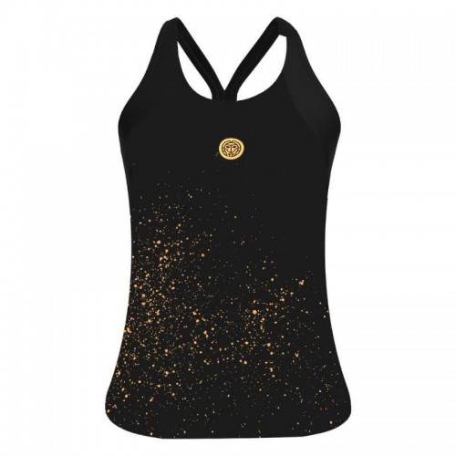 Bidi Badu Paris Nero Oro Maglietta Donna