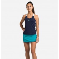 T-Shirt Bianca Blu Tallinn Corona Nera PADELPOINT T-Shirt Bianca Blu Tallinn Corona Nera