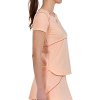 Camiseta Bullpadel Delfi Brea Albala Naranja Pastel