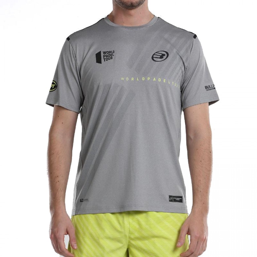 T-shirt Bullpadel WPT Achievement Grigio Medio Vigore PADELPOINT T-shirt Bullpadel WPT Achievement Grigio Medio Vigore