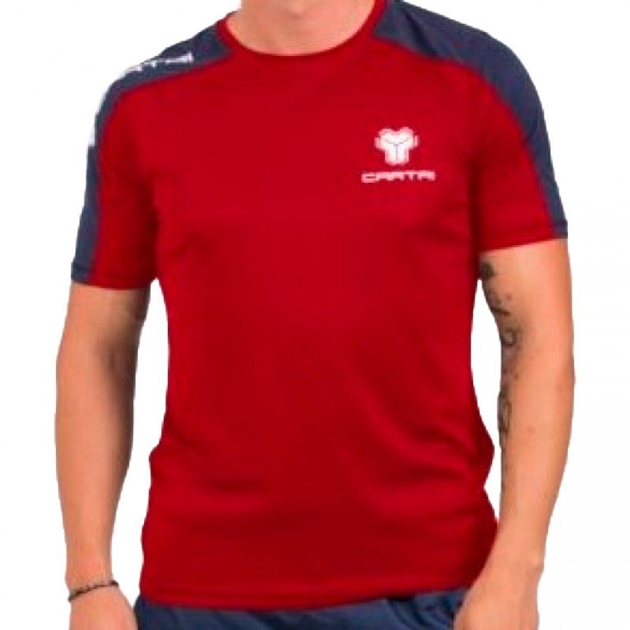 Cartri Furio T-shirt Rosso Nero PADELPOINT Cartri Furio T-shirt Rosso Nero