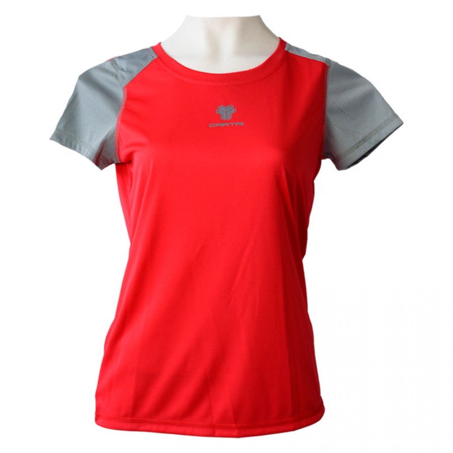 T-shirt Cartri Simona Grigio Rosso PADELPOINT T-shirt Cartri Simona Grigio Rosso