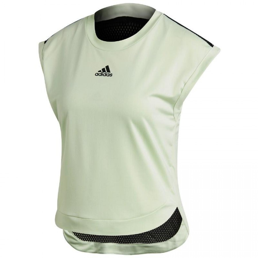 T-Shirt with Top Adidas New York Green Black