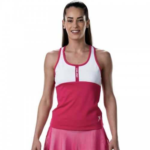 Drop Shot Sol Azalea Maglietta Rosa Bianco