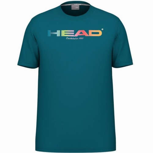 Head Rainbow Maglietta Blu Verde Acqua