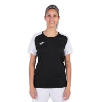Camiseta Joma Academy IV Negro Blanco Mujer