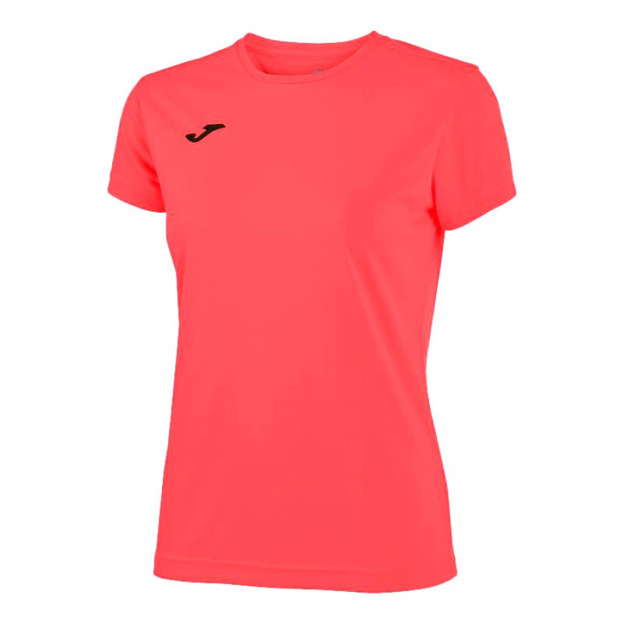Joma Combi Coral Fluor T-Shirt Donna PADELPOINT Joma Combi Coral Fluor T-Shirt Donna