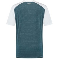 Kswiss Hypercourt Mix Melange Crew T-Shirt White Petrol Green  Offer + Cheap