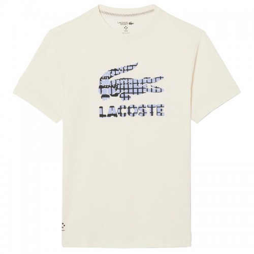 Lacoste Daniil Medvedev Maglietta da Tennis Bianco Sporco