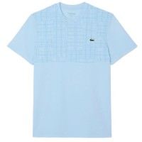 Lacoste Novak Djokovic Ultra Dry Maglietta Blu Pastello