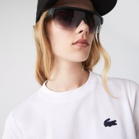 Lacoste Sport White Women  s T-shirt